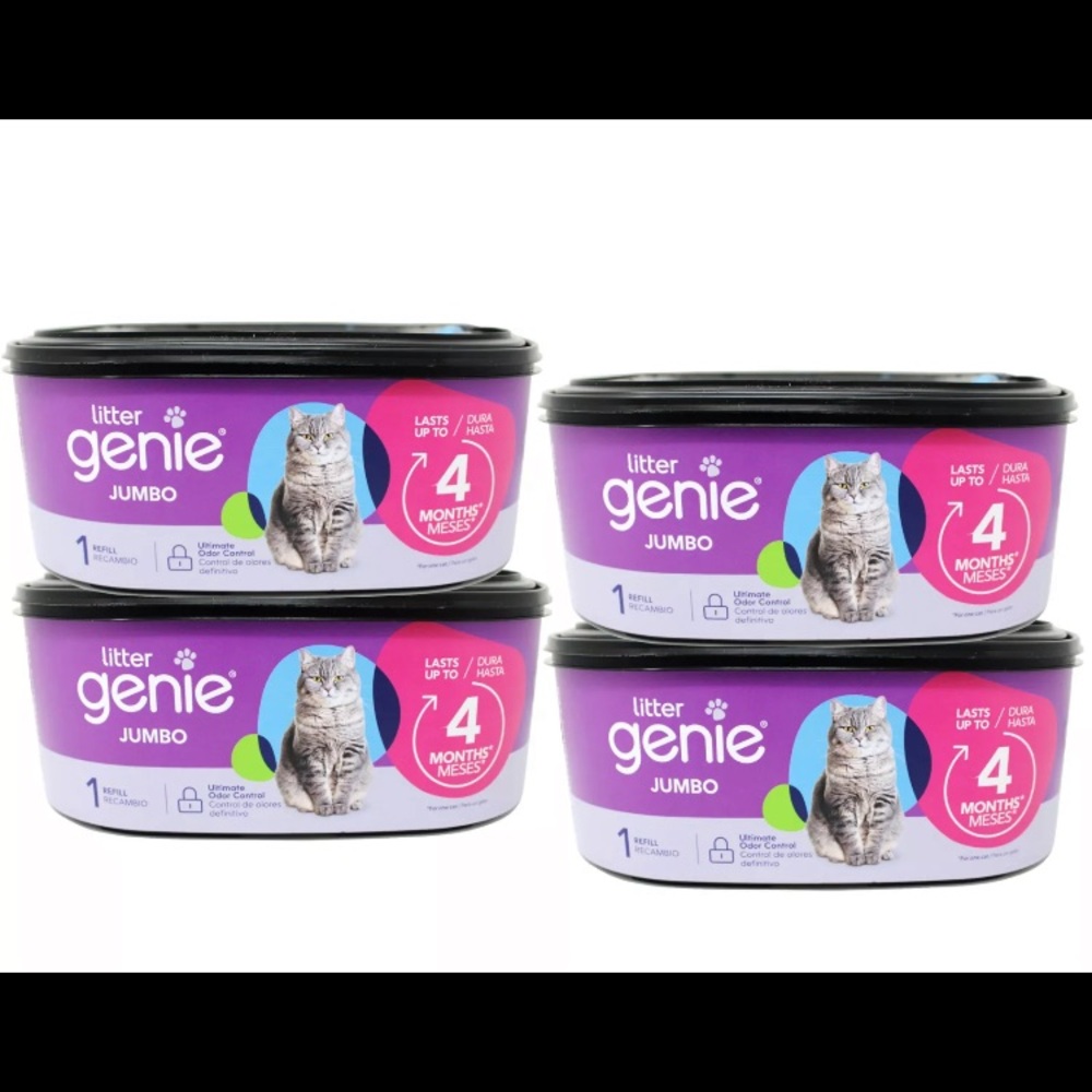 Litter Genie Jumbo Refill, 28ft, 1 Count - 4 Pack